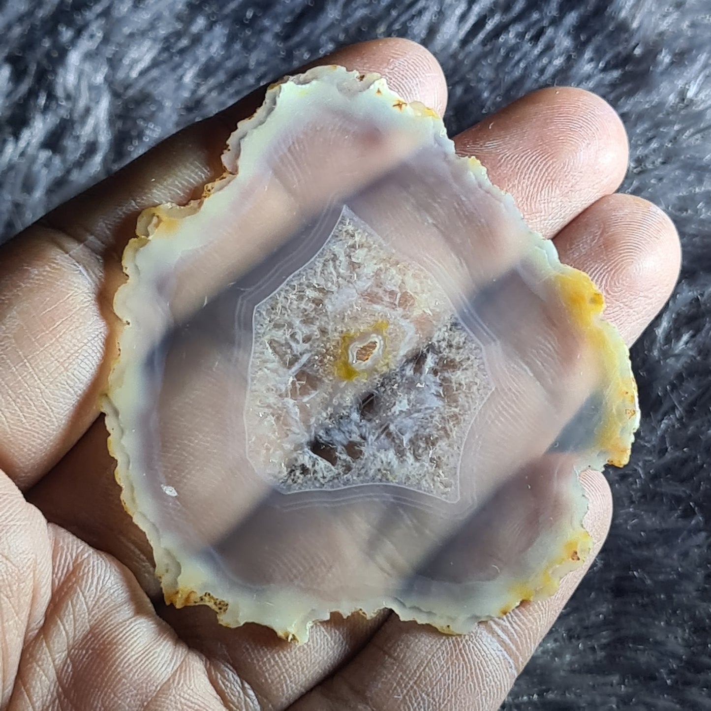 Superb Iris Rainbow Agate Beautiful Slice | Optical Agate from Indonesia 44.35 ct