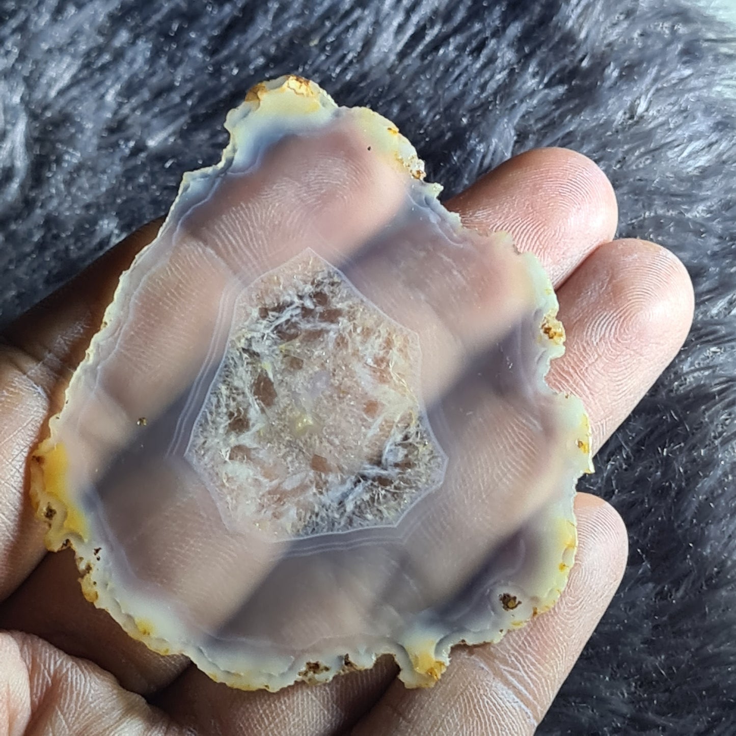 Incredible Iris Agate Slice - Rare Collection of Indonesia Rainbow Iris Agate 48.50 ct