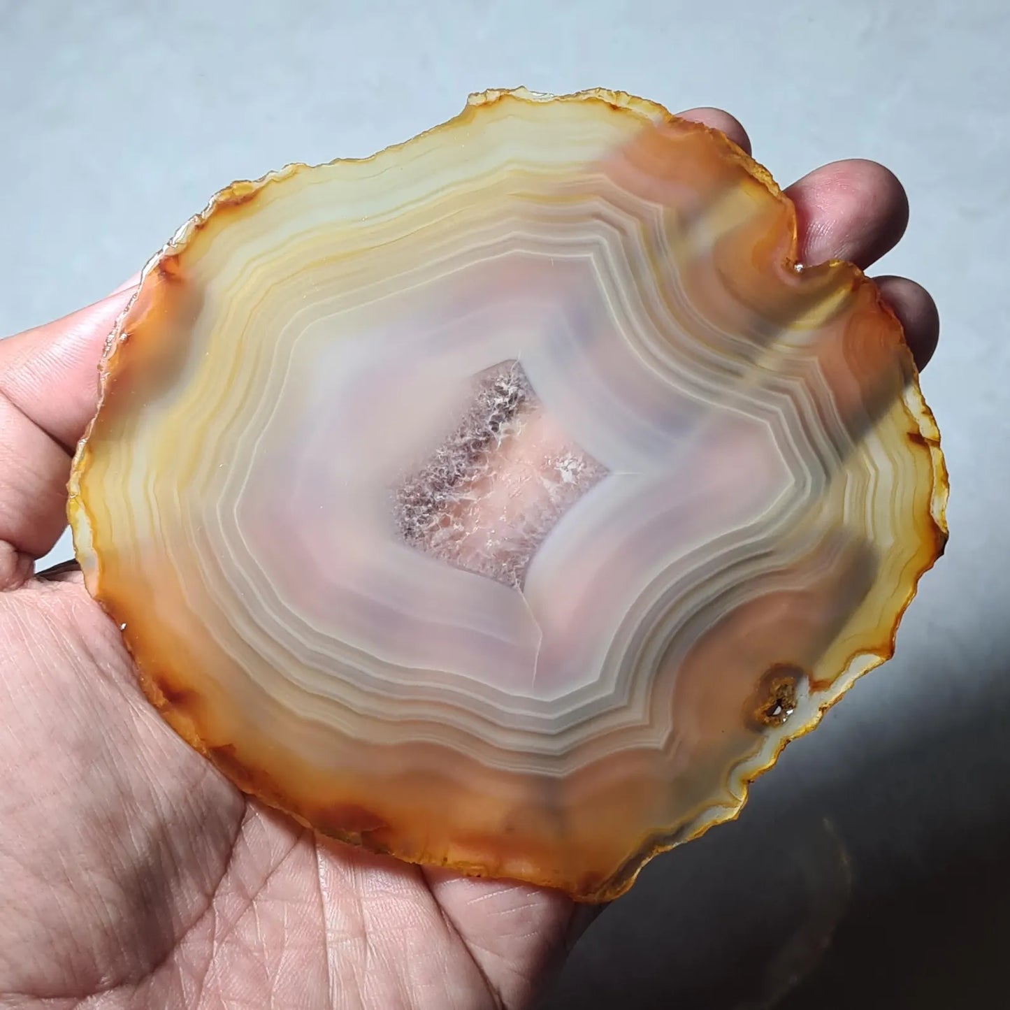 High Grade Iris Rainbow Agate Big Slice
